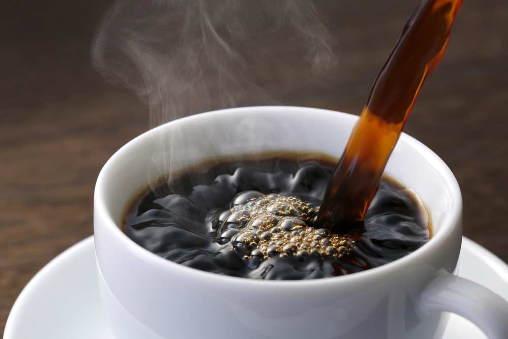 A cup of Coffee on the plate